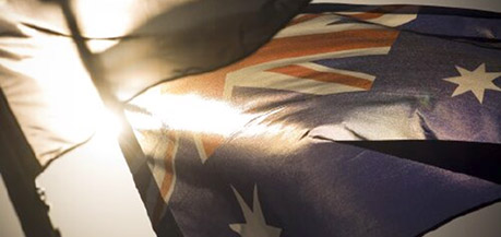 Australian flags