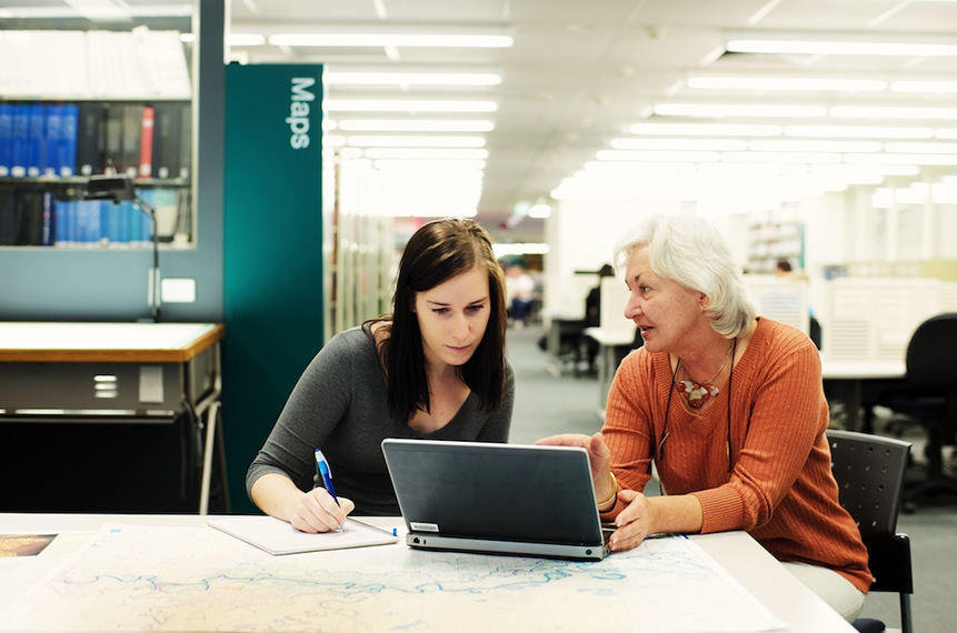 Digital maps are part of the collection