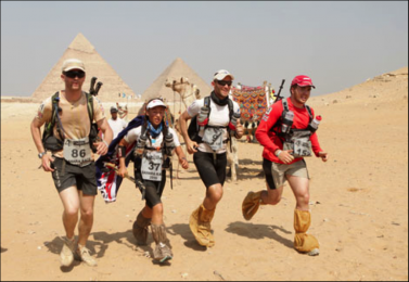 Samantha Gash competing in Egypt 