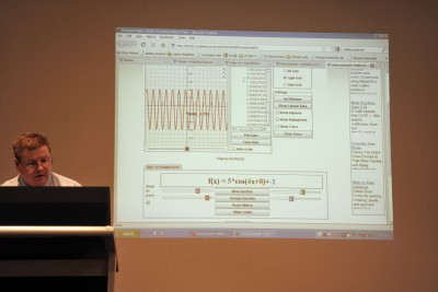 Dr Robert Panoff delivering a seminar