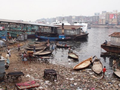 The Buriganga River in Dhaka, Bangladesh