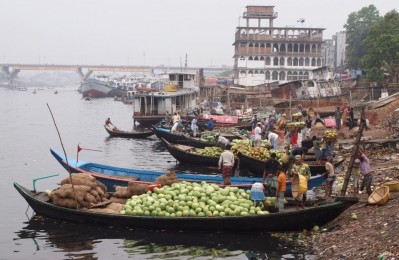 The Buriganga River in Dhaka, Bangladesh