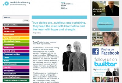 HealthTalkOnline.org, co-founded by Professor Sue Ziebland