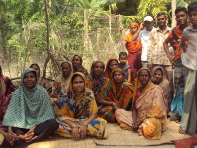 Across the world, women are significantly affected by climate change induced disasters. Image provided by GLASS Research Unit.
