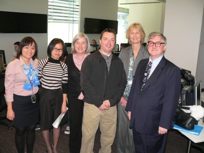 Linh Nguyen, Dr Viet Cao, Professor Chrisine Brown (Department of Accounting and Finance), Dr Floyd Ormsbee, Irene Powell and Dr Kevin Tant (STARLab Coordinator)