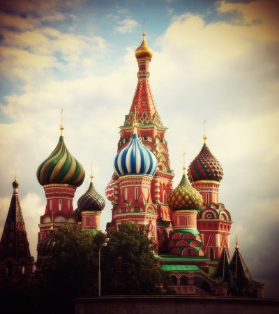 St Basil Cathedral on Red Square in Moscow, Russia