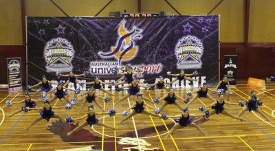 The TeamMONASH cheerleading team